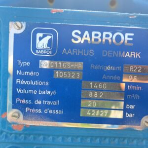 COMPRESSEUR SMC 116 SP – SABROE